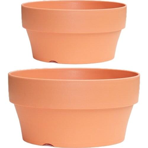 50LB Imitation Terracotta Pot for Plants Succulent Planter with Drainage Hole Cactus Plant Containers Garden Bonsai Pot