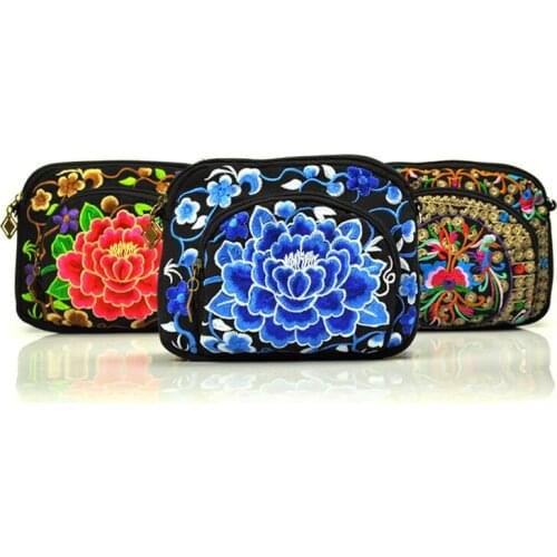 Hot Vintage Embroidery Small Women Shopping bags!Fashion Floral Embroidered Lady Shoulder&Crossbody bags National Bohemian Bag