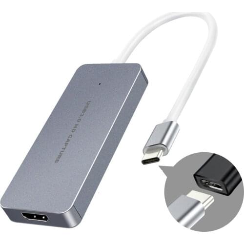 HDMI compatible to Type-C usb3.0 Video capture for new laptops , Android smartphones Windows, Mac, Linux, UVC standard 1080P60