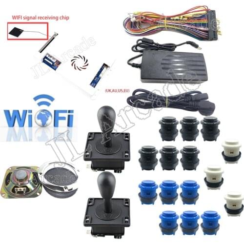 WIFI Pandora Box 3D 4018 kit DIY Arcade Kit +HAPP buttons and Joystick +speaker Arcade Console machine Home closet package
