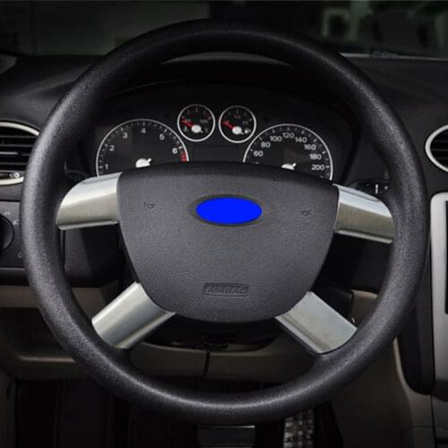 High quality Stainless Steel Steering Wheel Cover For Ford Focus 2 2005 - 2011 2012 2013 Car Sticker Car Accessories
