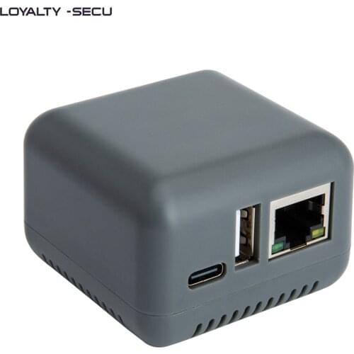 LOYALTY-SECU Bluetooth Wireless Network USB Print Server Adapter for Printer Gray