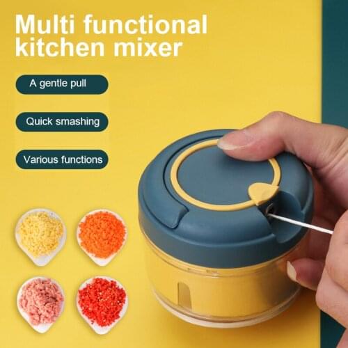 Multifunctional garlic press manual meat cutter mini home kitchen vegetable and fruit chopper food smashing tool food chopper