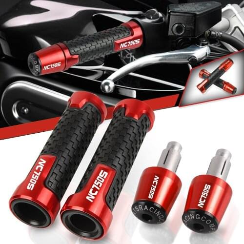Motorcycle 22mm 7/8" CNC Handlebar Hand Grips Rubber Grip FOR Honda NC750S NC 750S NC750 /S 2014 2015 2016 2017 2018 2019 2020