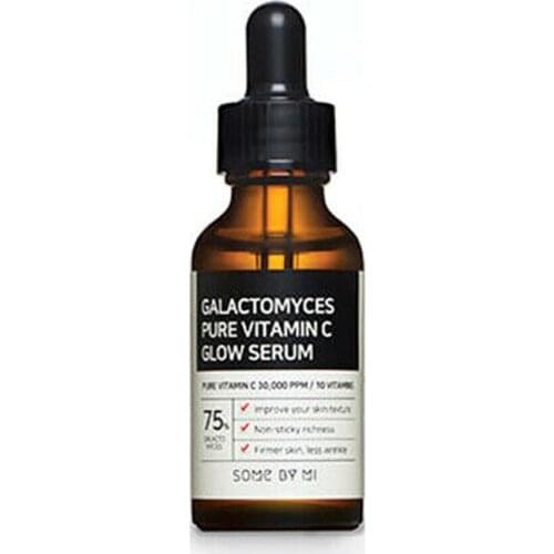 SOME BY MI Galactomyces Pure Vitamin C Glow Serum 30ml Facial Serum Freckles Blackhead Removal Face Exfoliator Whitening Essence