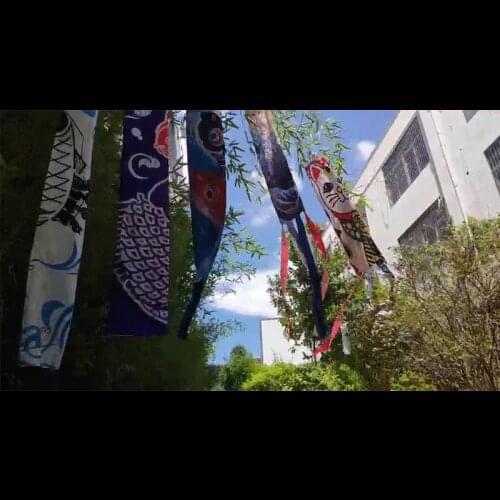 Cartoon Fish Wind Sock Flag Colorful Japanese Style Windsock Carp mini Koinobori Gifts Fish Wind Streamer Home Party Decorations