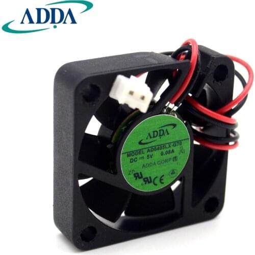 ADDA AD0405LX-G70 40mm 4cm DC 5V 0.08A 40x40x10 mm quiet mini silent axial cooling fan