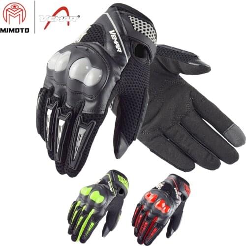 VEMAR Breathable Mesh Motorbike Gloves Touch Screen Scooter MTB Bike Gloves Men Summer Motorcycle Accessories Motocross
