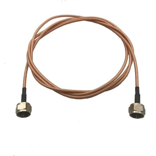 F male to male Jumper F-JJ plug Extension cord cable Coaxial signal line pigtail RF adapter connector RG316