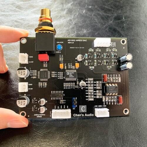 AD1852 DAC Decoder Board AK4118 IIS Output DAC Board For Sony/Philips CD Player Retrofit H071