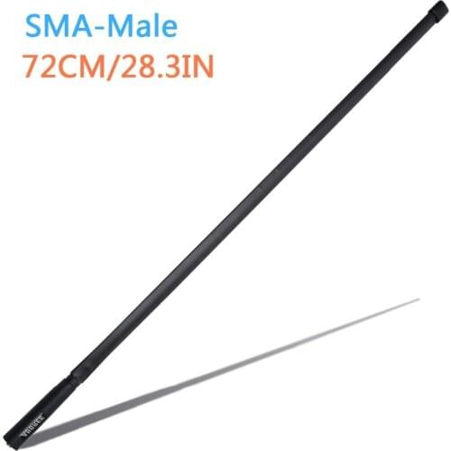 72cm/28.3in Walkie Talkie SMA-M Male Folding Tactical Antenna For ICOM Yaesu Vertex TYT Wouxun Ham Radio