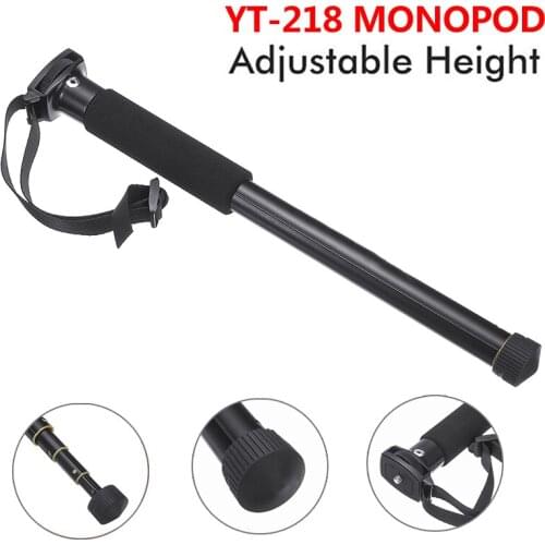 Pohiks 1pc YT-218 Portable Aluminum Alloy Monopod Stand Extendable Durable Self Timer Bracket For SLR Digital Camera