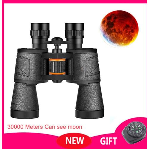 30000M Professional Binoculars Powerful Telescopes BAK4 IPX6 Waterproof 50MM Large Objective Lens FMC Multilayer Coating Outdoor