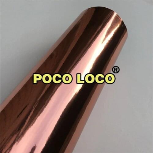 Stretchable Mirror Rose Gold Chrome Vinyl Wrap Film For Car Wrapping Film Bubble Free Small Sticker For Car Body