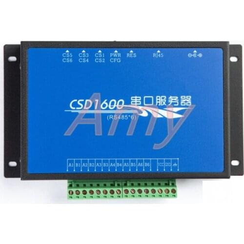 Serial port server 6 port 485 turn Ethernet 485 hub RTU to Modbus TCP protocol network port