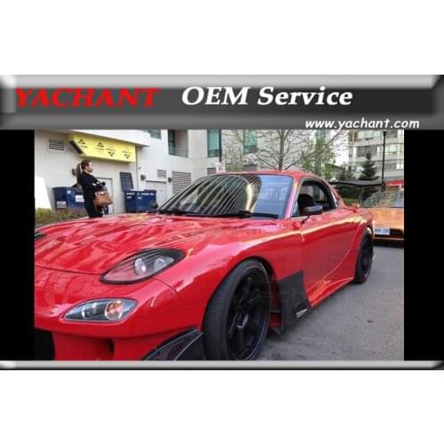 FRP Fiber Glass Front Fender Flare Body Kit 2 Pcs Fit For 1992-1997 RX7 FD3S RE-GT Style Front Fender