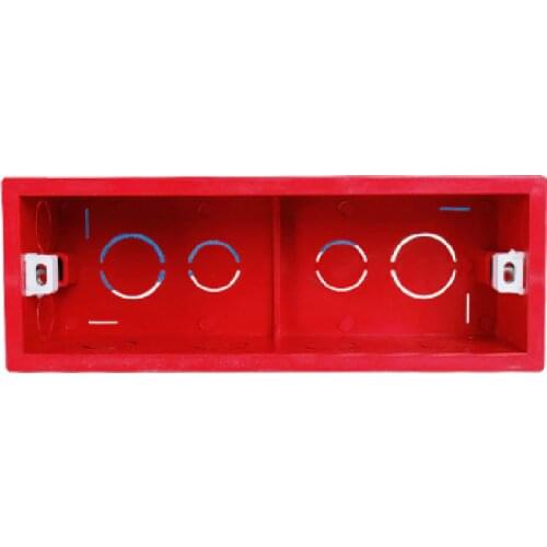 Ultra High Quality 118 Series red large cassette Built-in Box Back Box for 197mm*72mm Standard Wall Switch and socket