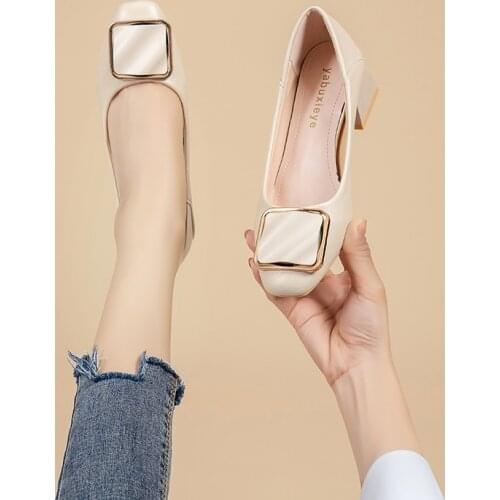 Boat Shoe All-Match 2021 Fashion Womens Square Toe Soft Shallow Mouth Female Footwear Casual Sneaker Modis New Moccasin Dress