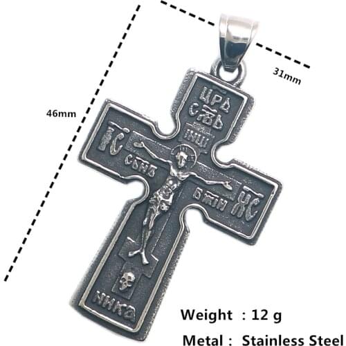 Unisex 316L Stainless Steel Cross Pendant Chain Newest