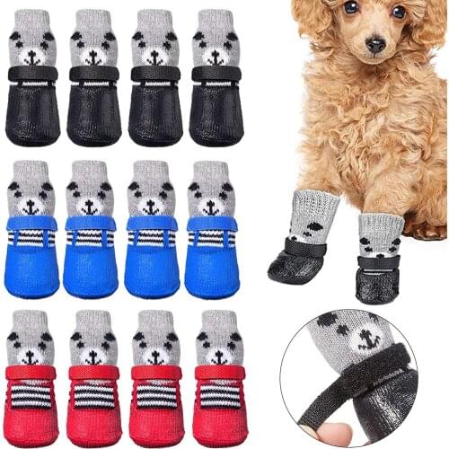 Waterproof Dog Shoes Anti-Slip Grip Socks For Small Dogs Puppy Hardwood Floors Pet Outgoing Suppliesdogs Accessories For Dog