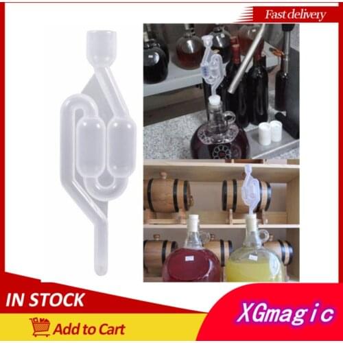 Homemade wine Vent Air lock Exhaust One-way Home Brew Wine Fermentation Airlock Check Valve Water Sealed Valves Dropshipping