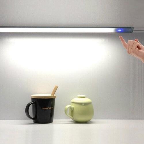 Touch Sensor On-Off LED Closet Light Bar 110V-220 Indoor Night Lamp Strip for Home Wardrobe Washbasin Reading Writing Desk