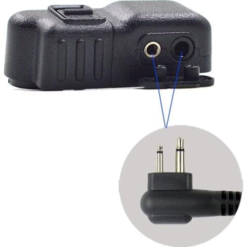 XQF Walkie Talkie Audio Adapter Connector for Motorola MTP3550 MTP3500 MTP3250 MTP3100 MTP3200 Radio Earpiece Converter