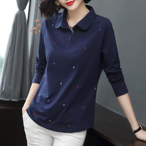 2021 Spring Autumn Oversized Casual Women Clothing Print Long Sleeve T-Shirts Ladies Fashion Tops Vintage Tee Shirt Plus Size