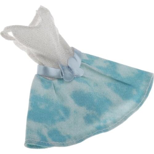 1/6 BJD Dolls Blue Skirt Fashion for Blythe for Licca Dress up Girls Gifts