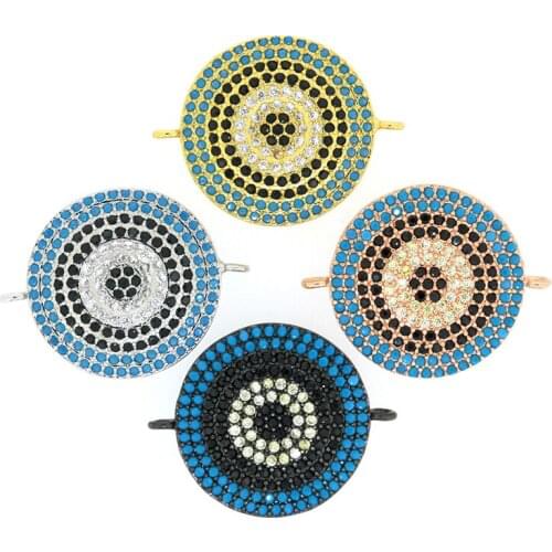 10pcs New Style Fashion Cubic Zirconia Charm Connector For Necklace Pave Micrro Cz Polygon Connecto For DIY JEWELRY