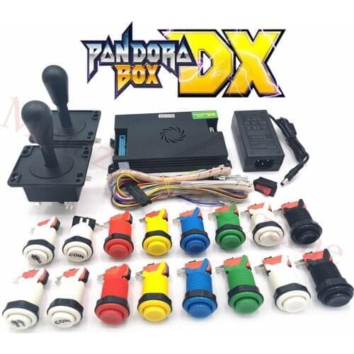 2 Player Original Pandora DX 3000 in 1 family version arcade game Kit with 8WAY American style joystick&happ push buttons