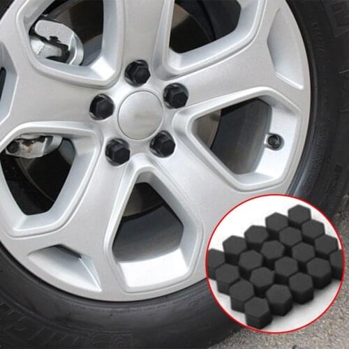20Pcs 21mm Silicone Car Wheel Caps Bolts Covers Auto Wheel Hub Protectors Screw Cap Anti Rust Cover Universal for Car Truck