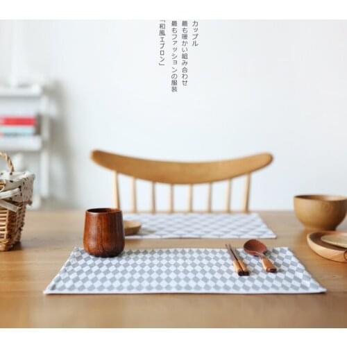 3Pc/Lot Cotton Cloth Table Napkins Cup Dishes Placemat Creative Insulation Coasters Placemats Insulation Mat Table Decoration