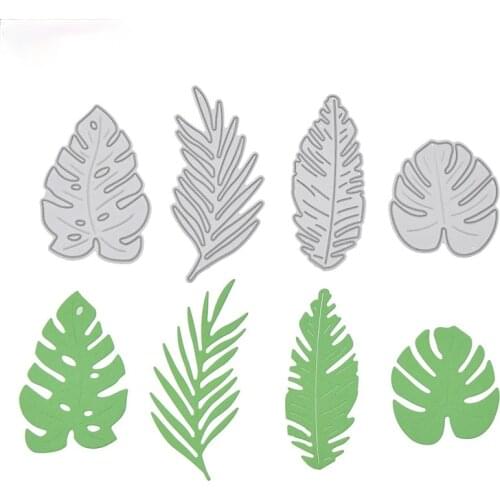 4pcs Monstera Leaves Cutting Dies Stencils For DIY Scrapbooking Photo Album Decorative Embossing DIY Paper Cards