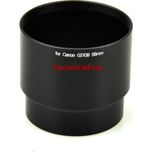 58mm 58 mm filter mount Lens Adapter Tube Ring for canon G7 G9 camera