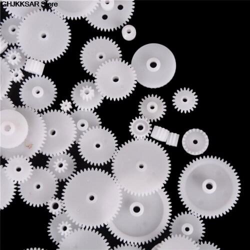 58 Styles Toothed Wheels WSFS Gears Plastic All Module 0.5 Robot Parts DIY 58Pcs
