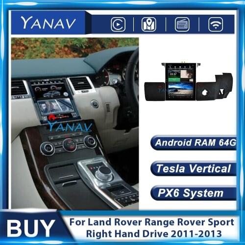 RHD Android Car Radio For Land Rover Range Rover Sport Right Hand Drive 2011-2013 Auto Multimedia Player Video GPS Navigation