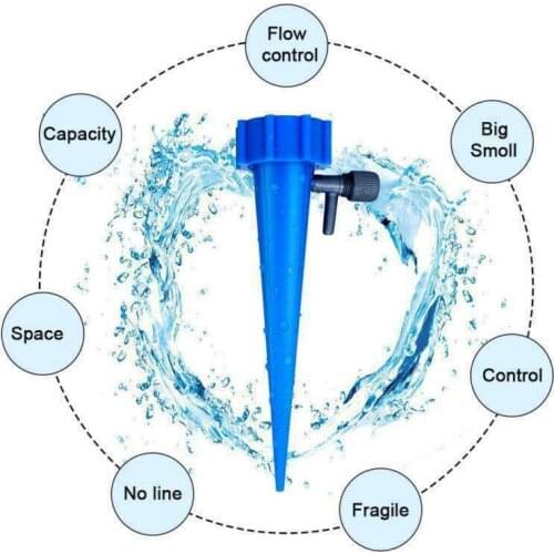 12X Plant Self Watering Adjustable Stakes Automatic Garden Cone Bottle Irrigation Watering Spike Plant Flower Waterers