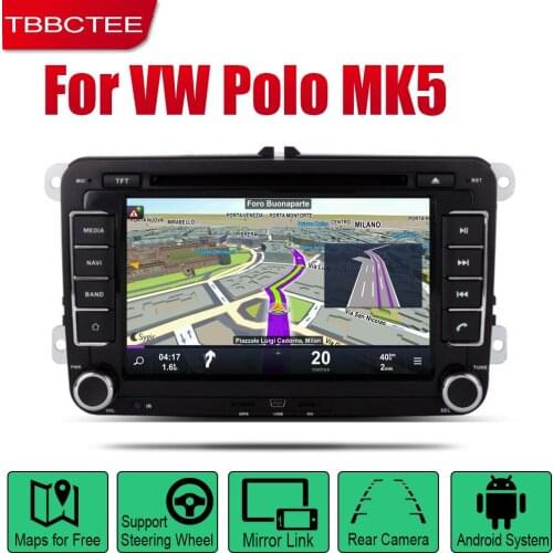 TBBCTEE Auto DVD Player GPS Navigation For Volkswagen VW Polo MK5 2009~2013 Car Android Multimedia System Screen Radio Stereo