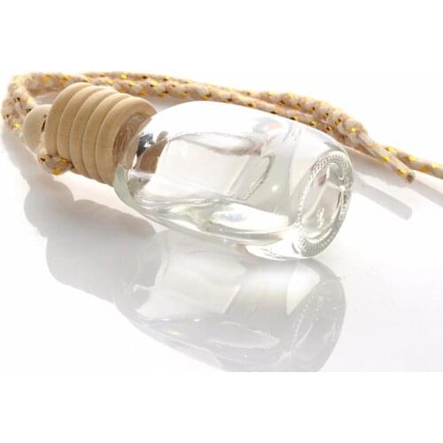 Car Hanging Ornament Clear Empty Bottle Glass Spray Refillable Bottles Home Air Freshener Atomizer Perfume Container