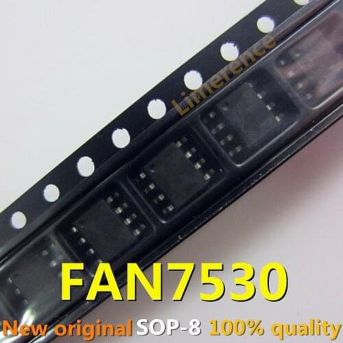 10PCS FAN7530 SOP-8 FAN7530MX 7530 SOP8 SOP SMD The LCD power supply new and original IC Chipset