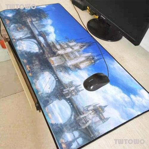 Final Fantasy Landscape Extra Large Gaming Mouse Pad Gamer Computer Mousepad Anti-slip Natural Rubber Gaming Mouse Mat