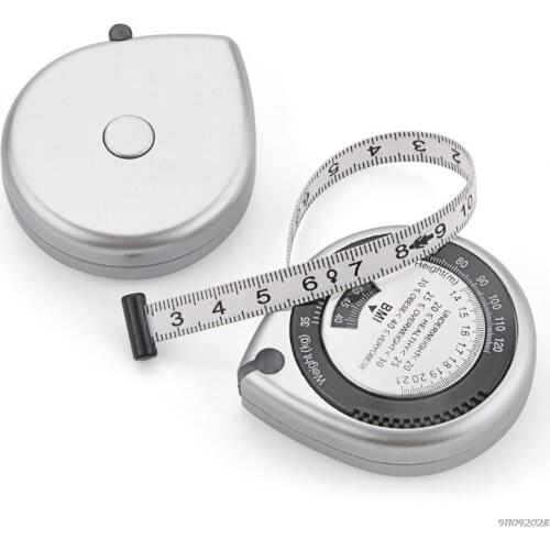 Body Mass Measuring Tape Measure 150cm BMI Calculator - Fitness Weight Loss Muscle Fat Test - Push-Button Retract 21 Wholesales
