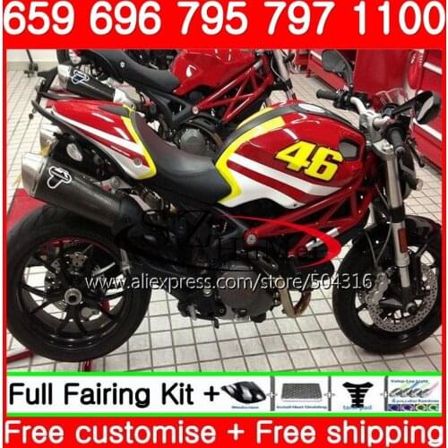 Body For DUCATI 659 696 795 796 797 09 10 11 98SH1 696S 795S 796S 821 1100 1100S M1000 1200 2009 2010 2011 Fairing