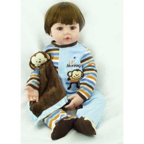 60CM big size reborn toddler boy Lifelike newborn Baby Bonecas Bebe kid toy girl silicone reborn baby dolls soft real