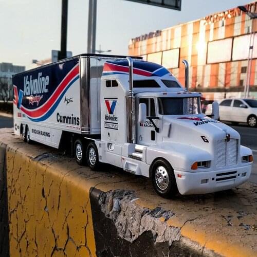 American Kenworth T-600B Diecast 1/24 T600B Alloy Container Truck Model Metal Die-Cast & Toy Vehicle for Collection Gift Display