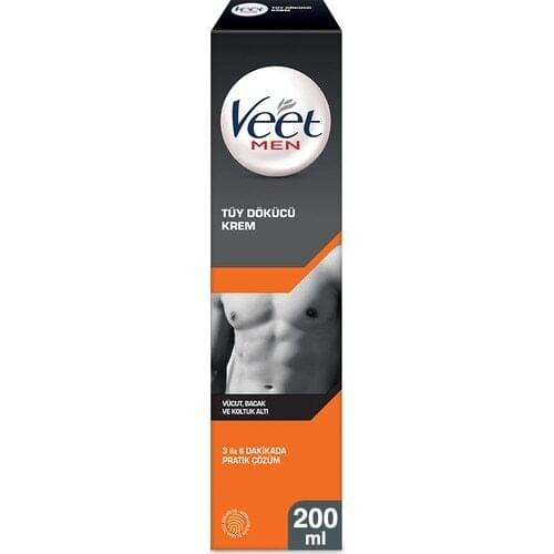 Veet Men Depilatory Cream 200 ml Men Custom For Men Care Kişiel Care Body Cleaning Gym Moult Personal cleaning