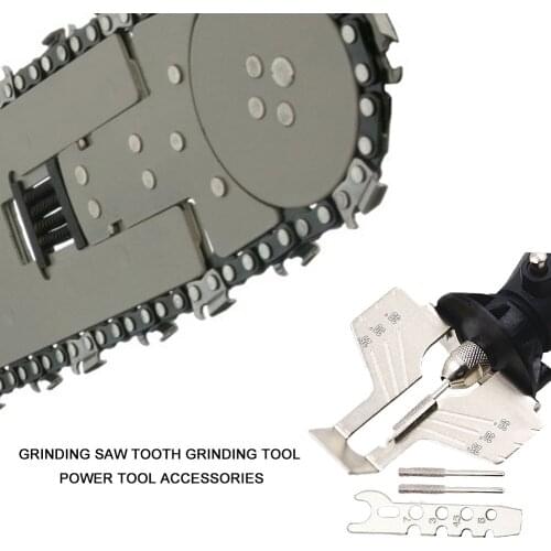 Sharpening Attachment Chain Saw Tooth Grinding Tools Guide Drill Rotary Adapter Garden Tool Electric Grinder Accessories