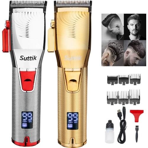 New Oil Head Metal Hair Clipper Intelligent LED Display Hair Salon Hair Dresse Electric Clipper Gradation All-Around Big Clipper