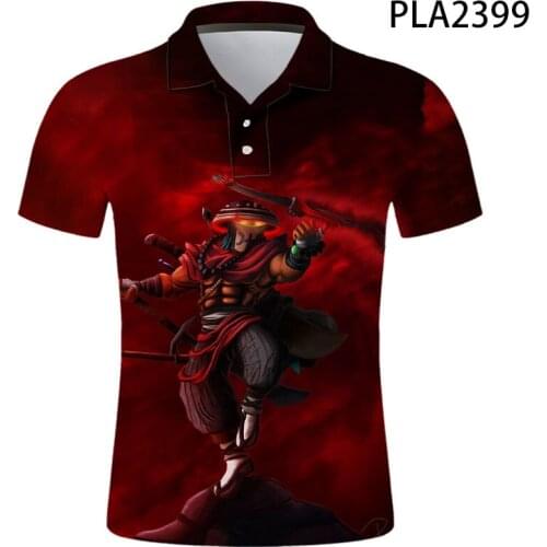 2020 New Polo Homme Dota 2 3D Printed Polo Shirt Men Fashion Streetwear Casual Hombres Harajuku Cool Short Sleeve Ropa